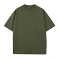 thumbnail image 3 of Otvok Men's Sport Cotton Blouses Solid Color Casual Short Sleeved Round Neck Shirts, 3 of 4