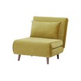thumbnail image 3 of A&D Home Tustin Convertible Futon Chair, Velvet Antique Gold, 3 of 9