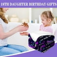 thumbnail image 3 of 18th Birthday Gifts for Girls, 50x60 Inch Happy 18th Birthday Throw Blankets Gifts for Turning 18 Daughter Gifts from Mom, 3 of 5