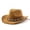 Khaki, variant on BRICH Cowboy Hat for Women and Men with Shapeable Wide Brim Felt Western Hats for Cowboys and Cowgirls Khaki One Size