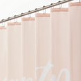 thumbnail image 6 of Decorative Never Stop Dreaming - Easy Care Fabric Shower Curtain with Reinforced Buttonholes, for Bathroom Showers, Stalls and Bathtubs, Machine Washable - 72" x 72" - White/Light Pink/Blush, 6 of 6