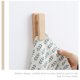 thumbnail image 3 of GOOHOCHY Toallero de madera maciza con gancho para puerta trasera, colgador de pared sin perforaciones para baño, 3 of 8