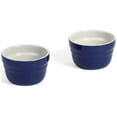 thumbnail image 2 of Farberware Baker's Advantage Set of Two Blue Ceramic Ramekins, 2 of 6