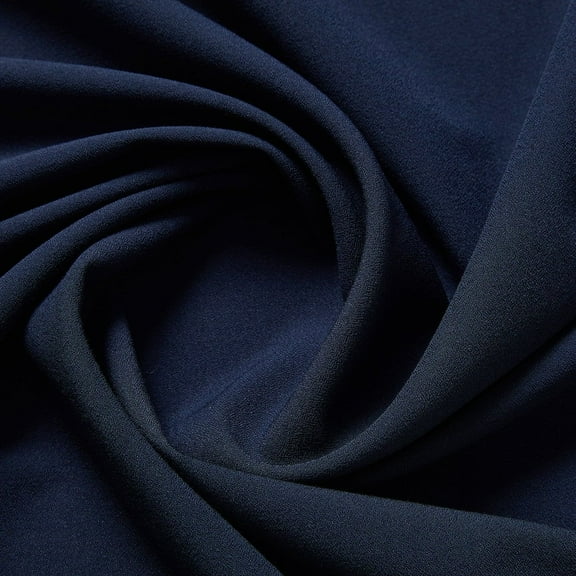 Zelouf Celeste Crepe , Sewing, DIY, Crafts Fabric by the Yard, 449 Navy, 3 Yard