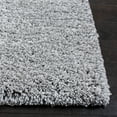 thumbnail image 3 of SAFAVIEH Ultimate Atanas Solid Polyester Shag Area Rug, Silver, 5' x 8', 3 of 11