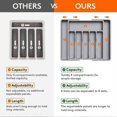 thumbnail image 5 of Cutlery Drawer Organiser, Expandable Utensil Tray for Kitchen, Adjustable Silverware and Flatware Holder, Large, Grey, 5 of 5