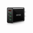 thumbnail image 1 of xixishop Fast Charging 3.0 Wall Charger, 4-Port USB Charger Block, Multi USB Power Adapter, Dual Charging Box Plug Brick Cube Compatible for iPhone 16e 16 15 Pro Max,iPad,Samsung S25 S24,Pixel 7, 1 of 1