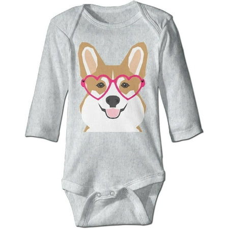 

Welsh Corgi - CGH Seven Unisex Baby Climb Romper Ash