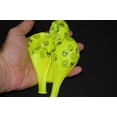 thumbnail image 5 of DirectGlow 10ct Neon Yellow 11 inch UV Blacklight Reactive Latex Emoji Balloons, 5 of 5