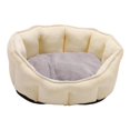thumbnail image 3 of Cama para perros, Cojín para perros, Sofá con canasta para perros, 46 x 46 *23 cm a - Amarillo Colco Mascotas durmiendo cama, 3 of 6