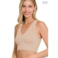 thumbnail image 2 of Zenana Women & Plus Size Ribbed Cropped Racerback Tank Top (S-3XL), 2 of 4
