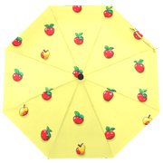 Apples Pattern Design Compact 8K Automatic Umbrella 22in, Windproof, Waterproof, Comfortable Grip