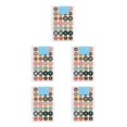 thumbnail image 2 of heritaly 4 Pieces Reinforcement Labels Repair Subsidy Strong Viscosity Doughnut Shape Small Hole Stickers Set for Recipes Binders Doughnut 5Set, 2 of 6