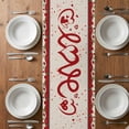 thumbnail image 6 of Valentine's Day Table Runner - 72 Inch Long, Kitchen Dining Table Runner Dresser Scarves, Romantic Roses Love Heart Gnomes Rustic Farmhouse Decor for Coffee Tables Wedding Party Banquet, 6 of 8