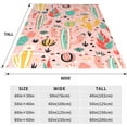 thumbnail image 5 of Pink Cactus Blanket for Adults Cute Cacti and Triangles Lovely Floral Flowers Throw Blankets Gifts Women Girls Lightweight Soft Fleece Cozy for Sofa Couch Bed Room Travel Party Decor 50x60in, 5 of 6