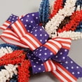 thumbnail image 5 of Nmdmisc 24" Patriotic Red,White,Blue Floral Swag Wreath for Front Door Patriotic USA Floral Teardrop Swags 4th of July Independence Day Rings Wreaths for Pillars Porch Wall Window Decor, 5 of 9