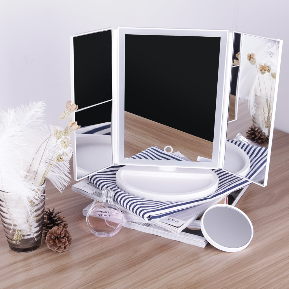 DUcare Led Lighted Vanity Mirror Make Up TriFold with