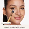 thumbnail image 4 of Soft-bristled large powder brush, double-ended eyeliner and facial mask brush, bamboo-handled eyeshadow brush, makeup brush, 4 of 6