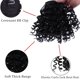 thumbnail image 5 of Rizado Clips flequillo con fibra de alta temperatura postizos Negro Natural de onda suelta Extensiones de cabello sintético, 5 of 6
