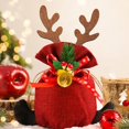 thumbnail image 1 of Bolsa de plástico con dibujos animados para dulces, saco con cordón para regalos, Papá Noel, muñeco de nieve, manzana, galletas, suministros de decoración de embalaje, 1 of 4