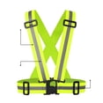 thumbnail image 4 of Chaleco reflectante de ciclismo ANGGREK Correa reflectante verde fluorescente, 4 of 5