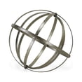 thumbnail image 3 of 10" Speckled Gray Metal Orb Decorative Sculpture, 3 of 4