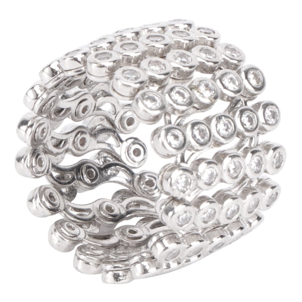 1 pieza de pulsera de doble propósito, anillo elástico femenino, pulsera de plata, joyería de mano