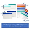 thumbnail image 3 of Ecoberi 14 Pack Reusable Food Storage Bags, Airtight, Lunch, Snacks, Travel, 3 of 9