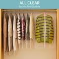 thumbnail image 6 of Dust proof clothes cover, 6 PCs All Clear Garment Bag, Suit and Dress Hanging Bag, Coat Protector Zippered Garment Covers for Closet Storage and Travel - 24'' x 40''/6 Pack,Coat storage bags, 6 of 10