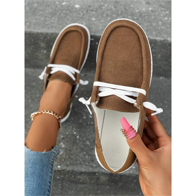 Oucaili Zapatos de invierno para mujer cálidos sin cordones en los tobillos con forro de felpa mocasines informales para conductores