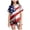 Watermelon Red, variant on Kaprioy My First 4th of July Baby Girl Outfit Satin Pajama Sets Short Sleeve Button Down Sleepwear Silky Nightwear Loungewear 2 Piece PJS