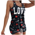 thumbnail image 2 of Fengqque Women Printing Sleeveless Set Casual Vest Two-Piece Suit, 2 of 7