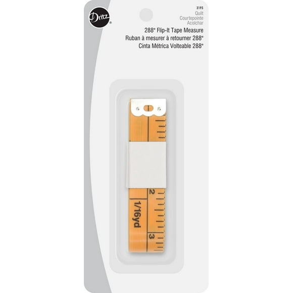 Dritz® Yardage Marked Tape Measure, 1 count, The Dritz Quilting Yardage Marked Tape Measure is a basic essential in sewing toolkit.  A great, all in one tool with measurements up to 288".