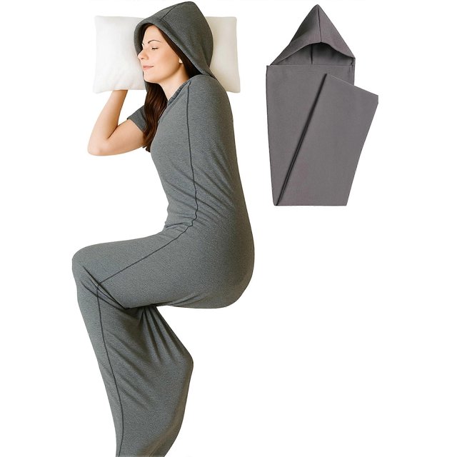Compression Sleep Sack Ultra-Lightweight Wearable Blanket for Stress & Anxiety Relief, Airplane Hotel Travel Swaddle Blanket