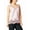 Pink, variant on Silk Lace Trim Camisole Tops for Women Satin Layering Tops Lace Patchwork Camis Tank White XL