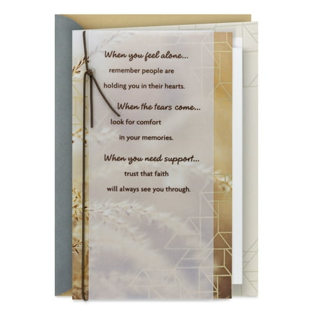 Hallmark Sympathy Card (Faith Will Always See You Through)