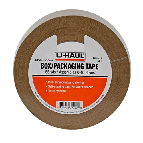 UHaul Moving Box Paper Tape (Ideal for Moving, Packing, Storage Boxes