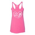 thumbnail image 2 of Wild Bobby His Grace Is Enough Heart Inspirational/Christian Women Tri-Blend Racerback Tank Top, Vintage Pink, X-Large, 2 of 5