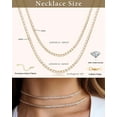 thumbnail image 5 of Double Layer Tennis Necklaces for Women - Dainty 14K Gold Plated and Silver CZ Tennis Necklace Simple Tennis Chain Sparkly Choker Necklaces for Women Trendy Silver Jewelry, 5 of 6