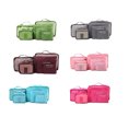 thumbnail image 3 of Bolsa organizadora de viaje Bolsas cuadradas de almacenamiento de equipaje Bolsa de ropa Estuche Cubos de embalaje Se adapta a viajes 6 piezas, 3 of 7