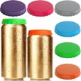 thumbnail image 1 of Silicone soda can lids, 6-pack reusable lids for soda/beverage/beer cans, 1 of 5