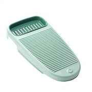 Fymlhomi Portable Washboard for Laundry Mini Non Slip Underwear Sock Washing Board Plastic Clothes Washing Scrubbing Board for Home Bathroom Green