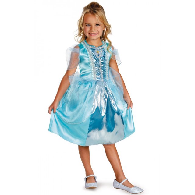 Disfraz Premium Infantil Disguise Princesa Cenicienta-Disney De Niña Color Azul Talla:S