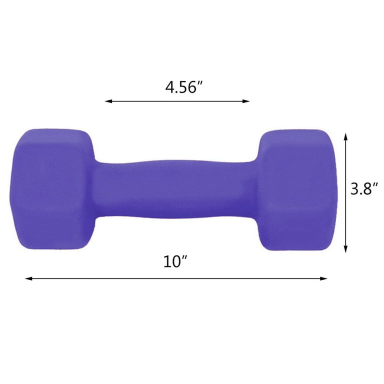 Jikolililili A Pair Dumbbell Barbell Neoprene Coated Weights 15