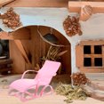 thumbnail image 4 of MOVTOTOP Pink Plastic Mini Beach Chair for Decor with Vivid Design and Smooth Lines 7 Inch, 4 of 7