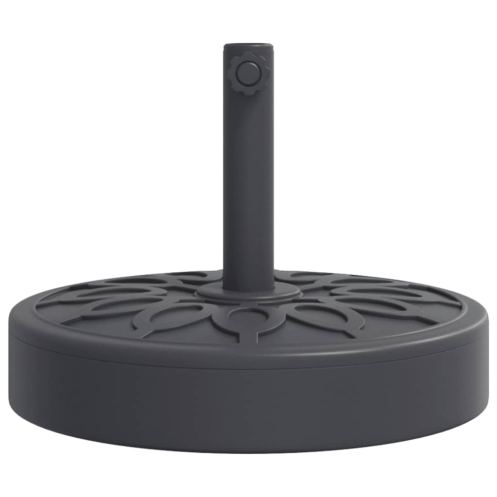 vidaXL Umbrella Base Black Polyethylene and concrete 55 lb