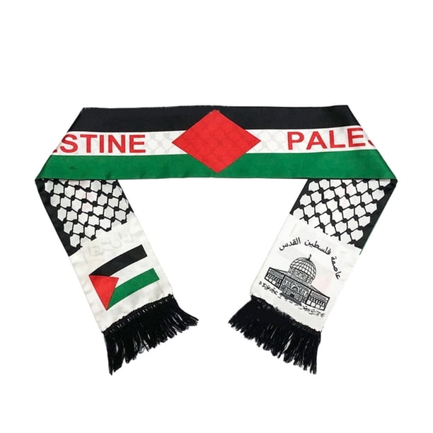 Minnieouse Mantón palestino transpirable, tela agradable para la piel, ropa cómoda, bufandas del Día Nacional de Palestina Accesorios de disfraces tipo 4