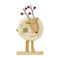 thumbnail image 3 of Lindo adorno de fieltro de oveja, adorno de escritorio navideño, colgante de árbol de Navidad, artesanías de mesa personalizadas para decoración del hogar, 3 of 5