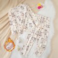 thumbnail image 2 of bwdbhd Toddler Baby Boys Girls Pajamas Kids 2 Piece Pj's Long Sleeve Cartoon Sleepwear Clothes Set Outfits,Little Girl Boy Pajamas, 2 of 9