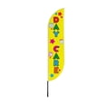 thumbnail image 4 of Day Care 2 Feather Flag(11.5Feetx2.5Feet) By Dreamcontroller | Outdoor Business Advertising Tall Flag | Weather-Resistant Knitted Swooper Flag | Made In Usa | Hd Print (Flag Only), 4 of 4